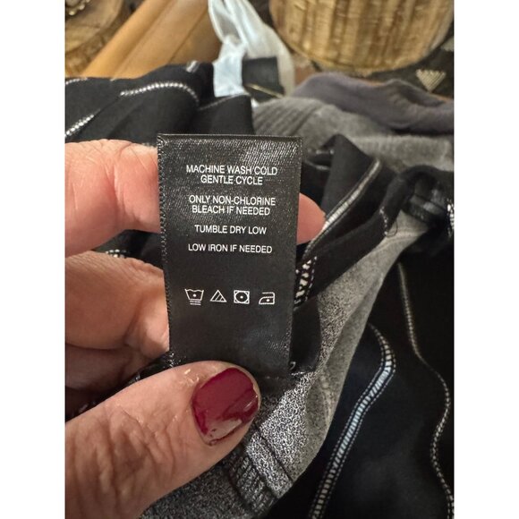 Ali Miles Black White Striped Tunic Top With Button Detail Pocket XL Lagenlook - Picture 8 of 10